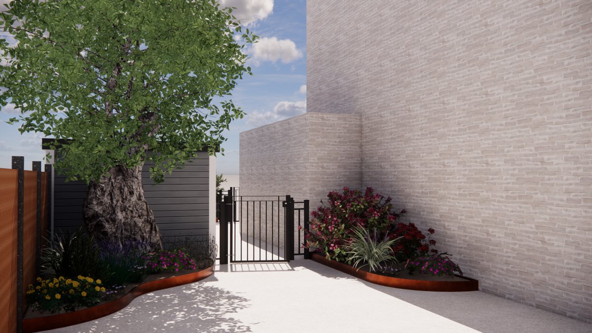 Ontwerp dat wij maakten voor een tuin in Bergschenhoek, beeld 3