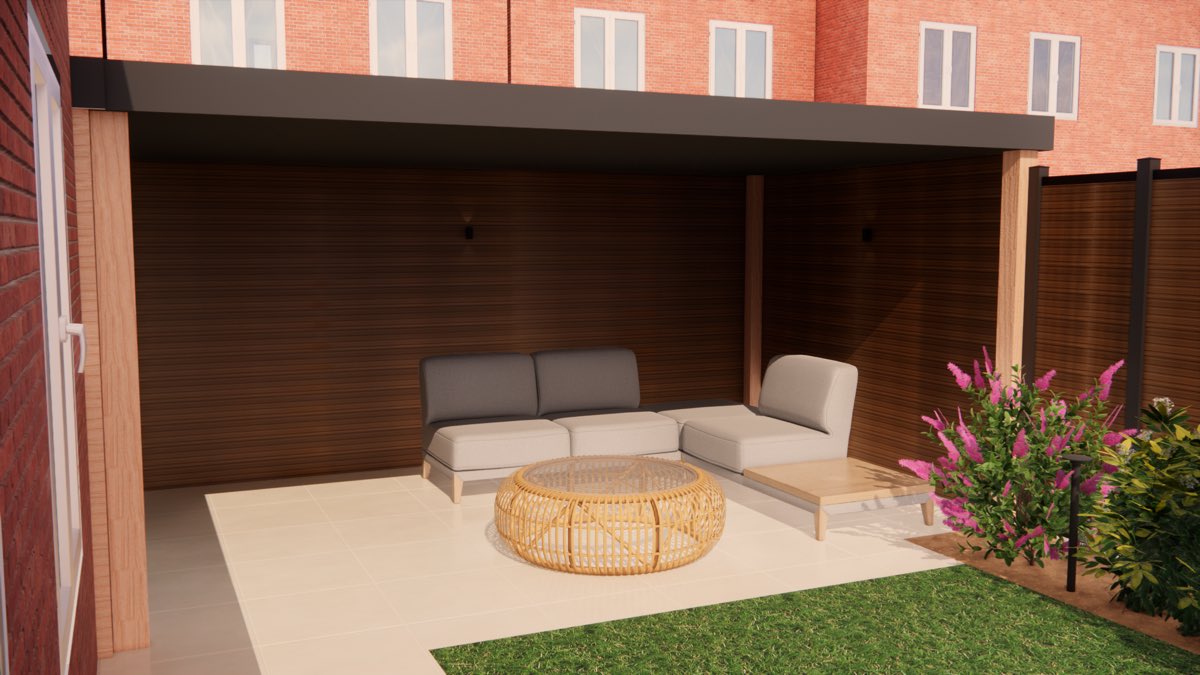 Ontwerp dat wij maakten voor een tuin in Berkel en Rodenrijs, beeld 3