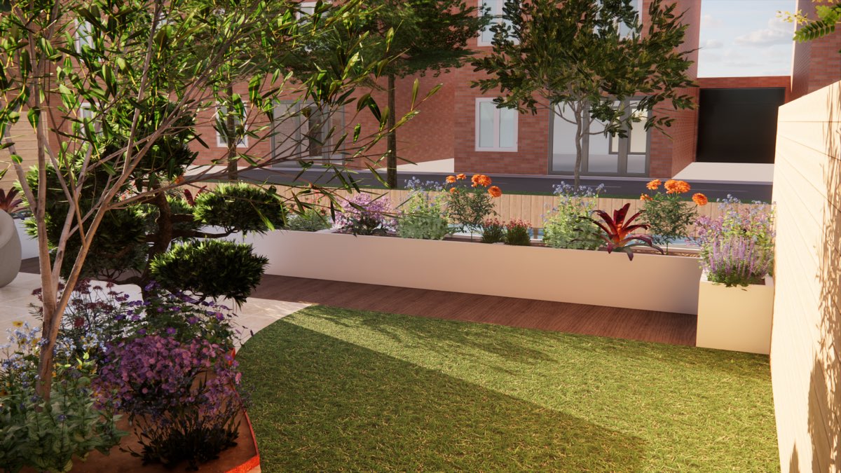 Ontwerp dat wij maakten voor een tuin in Den Haag, beeld 2