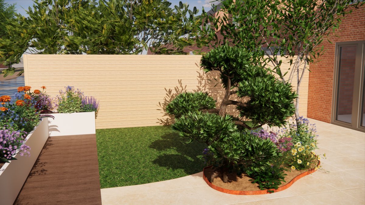 Ontwerp dat wij maakten voor een tuin in Den Haag, beeld 4