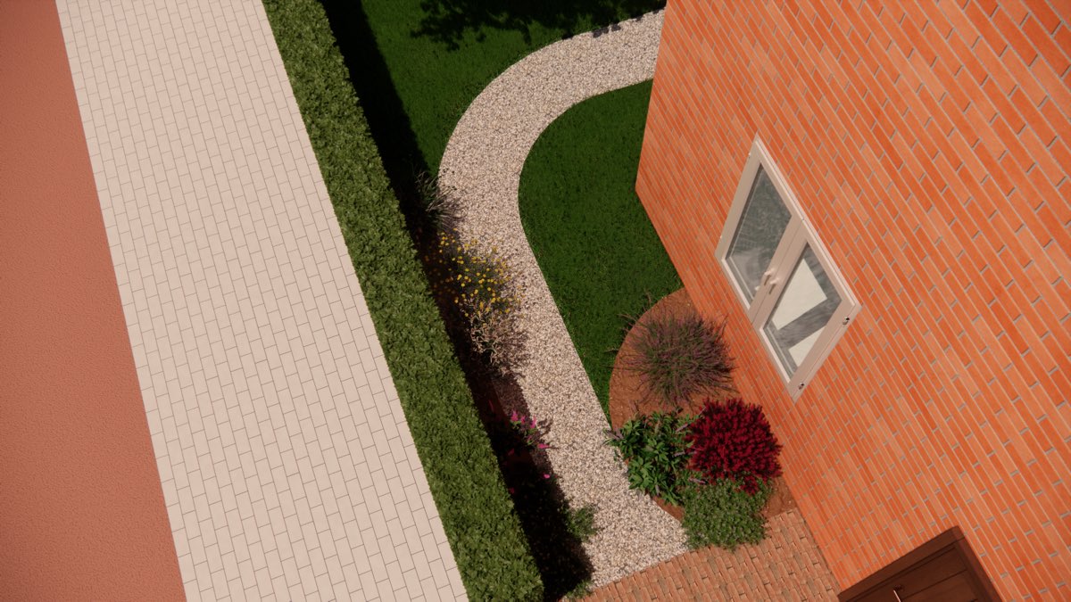 Driedimensionaal tuinontwerp van Hovenier J. van Stijn, voorbeeld 5