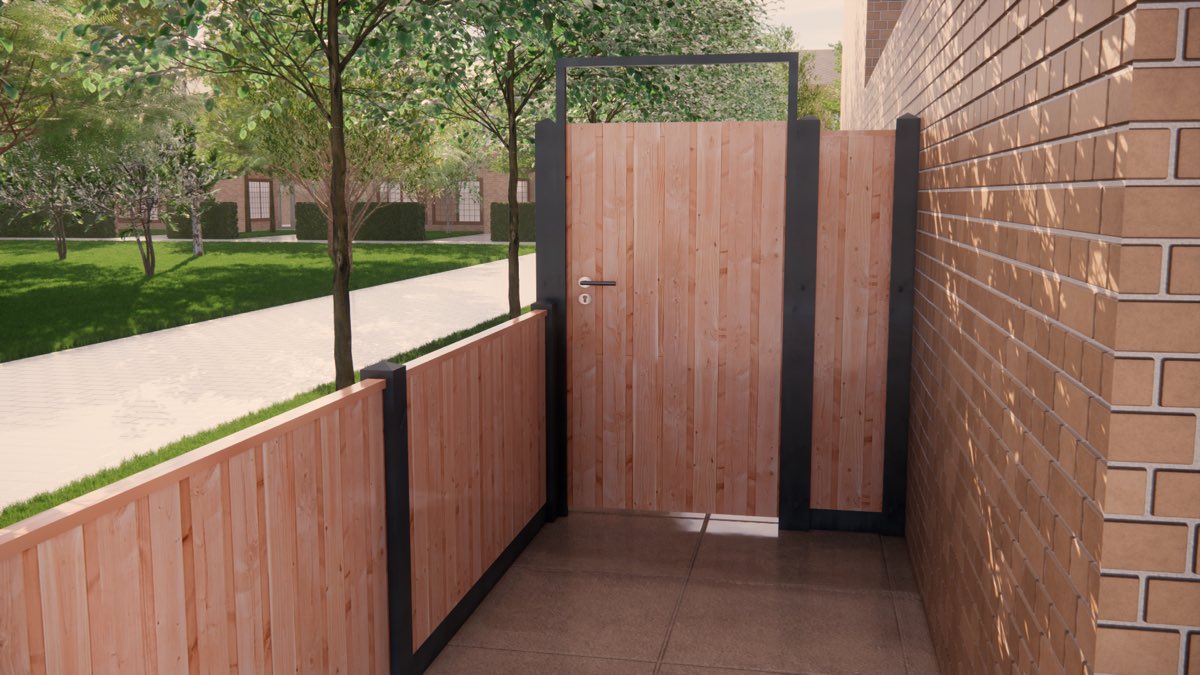 Driedimensionaal tuinontwerp van Hovenier J. van Stijn, voorbeeld 8