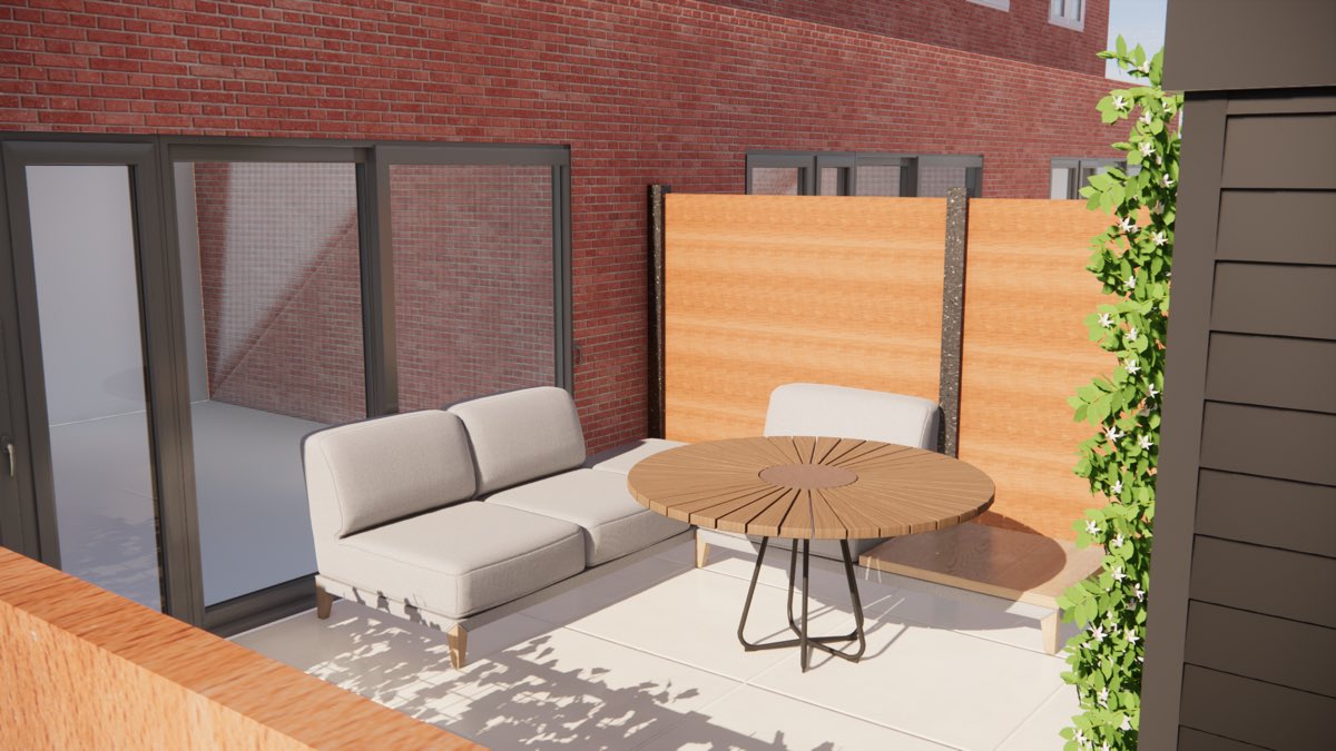 Tuinontwerp voor een tuin in Pijnacker