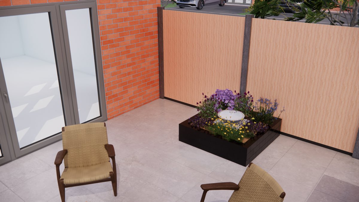 Ontwerp dat wij maakten voor een tuin in Zoetermeer, beeld 3